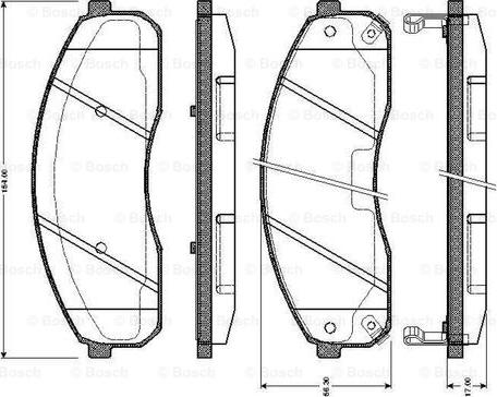 BOSCH 0 986 TB2 394 - Тормозные колодки, дисковые, комплект autospares.lv