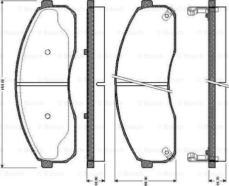 BOSCH 0 986 TB2 395 - Тормозные колодки, дисковые, комплект autospares.lv