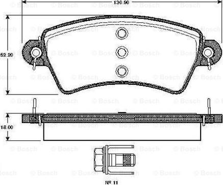 BOSCH 0 986 TB2 358 - Тормозные колодки, дисковые, комплект autospares.lv