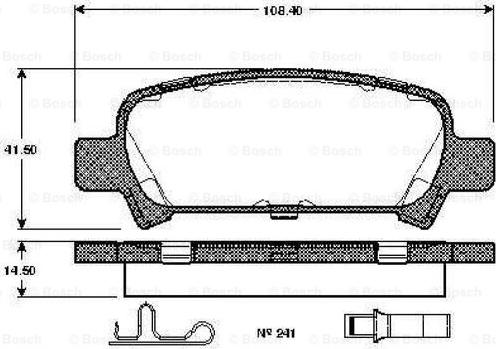 BOSCH 0 986 TB2 360 - Тормозные колодки, дисковые, комплект autospares.lv