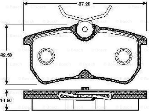 BOSCH 0 986 TB2 339 - Тормозные колодки, дисковые, комплект autospares.lv