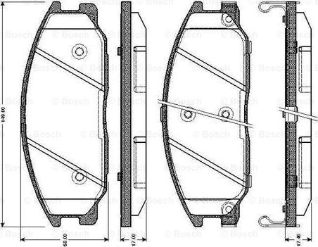 BOSCH 0 986 TB2 379 - Тормозные колодки, дисковые, комплект autospares.lv