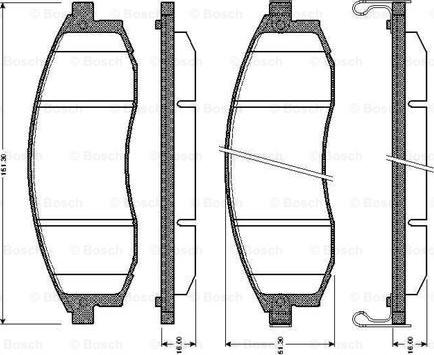 BOSCH 0 986 TB2 293 - Тормозные колодки, дисковые, комплект autospares.lv