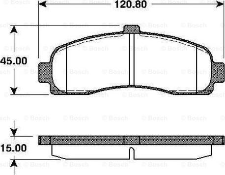 BOSCH 0 986 TB2 239 - Тормозные колодки, дисковые, комплект autospares.lv