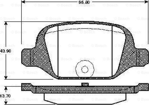 BOSCH 0 986 TB2 796 - Тормозные колодки, дисковые, комплект autospares.lv