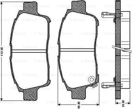 BOSCH 0 986 TB2 791 - Тормозные колодки, дисковые, комплект autospares.lv