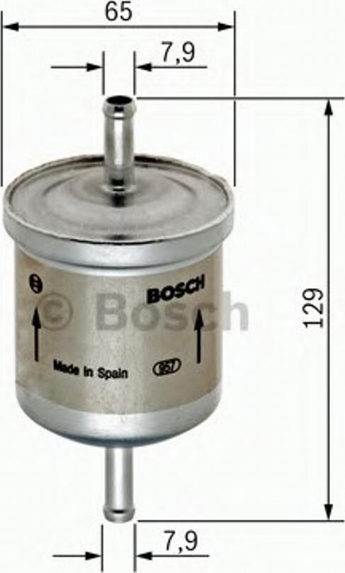 BOSCH 0450905974 - Топливный фильтр autospares.lv