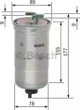 BOSCH 0 450 906 440 - Топливный фильтр autospares.lv