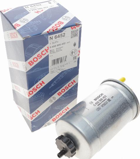 BOSCH 0 450 906 452 - Топливный фильтр autospares.lv