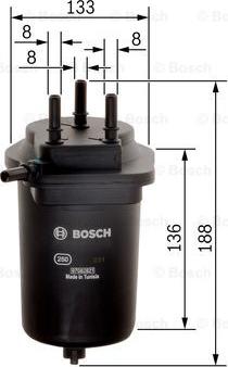 BOSCH 0 450 906 469 - Топливный фильтр autospares.lv