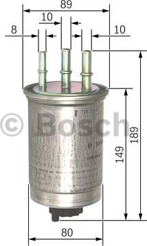 BOSCH 0 450 906 511 - Топливный фильтр autospares.lv