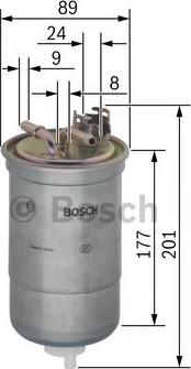 BOSCH 0 450 906 374 - Топливный фильтр autospares.lv