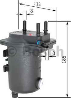 BOSCH 0 450 907 009 - Топливный фильтр autospares.lv