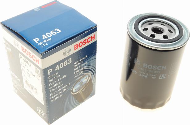 BOSCH 0 451 104 063 - Масляный фильтр autospares.lv