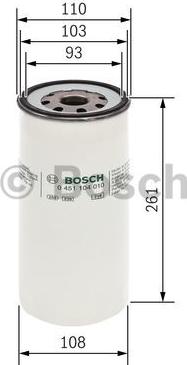 BOSCH 0 451 104 010 - Масляный фильтр autospares.lv