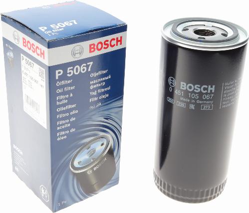 BOSCH 0 451 105 067 - Масляный фильтр autospares.lv