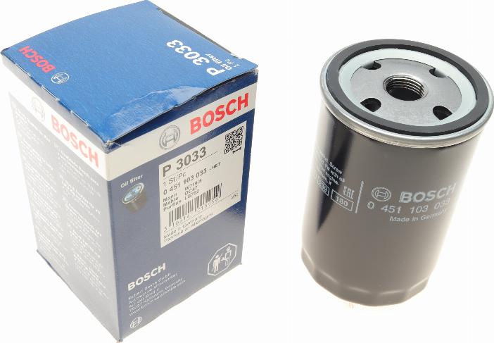 BOSCH 0 451 103 033 - Масляный фильтр autospares.lv