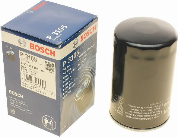 BOSCH 0 451 103 105 - Масляный фильтр autospares.lv