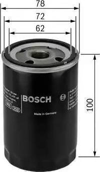 BOSCH 0451103283 - Масляный фильтр autospares.lv