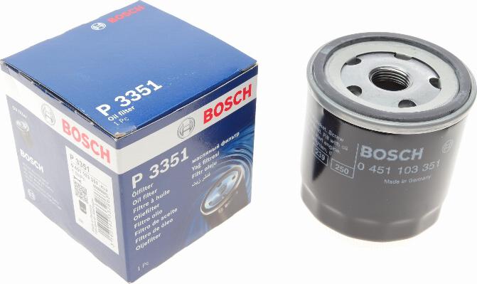 BOSCH 0 451 103 351 - Масляный фильтр autospares.lv