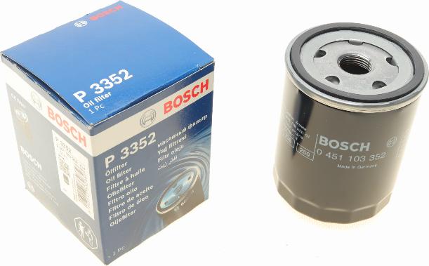 BOSCH 0 451 103 352 - Масляный фильтр autospares.lv