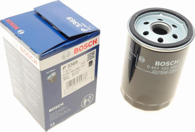 BOSCH 0 451 103 369 - Масляный фильтр autospares.lv