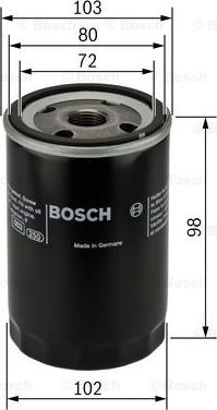 BOSCH 0 451 103 365 - Масляный фильтр autospares.lv