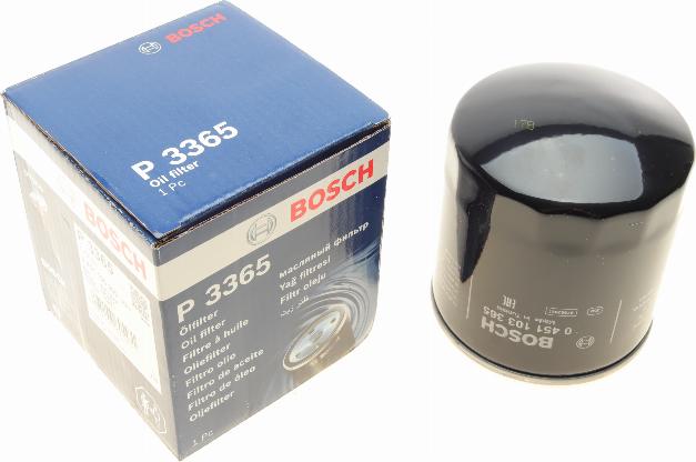 BOSCH 0 451 103 365 - Масляный фильтр autospares.lv