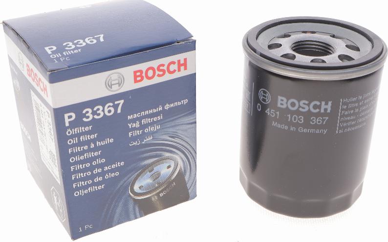 BOSCH 0 451 103 367 - Масляный фильтр autospares.lv