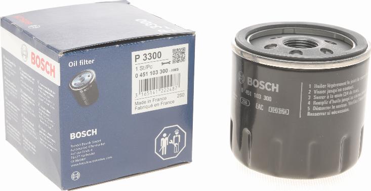 BOSCH 0 451 103 300 - Масляный фильтр autospares.lv