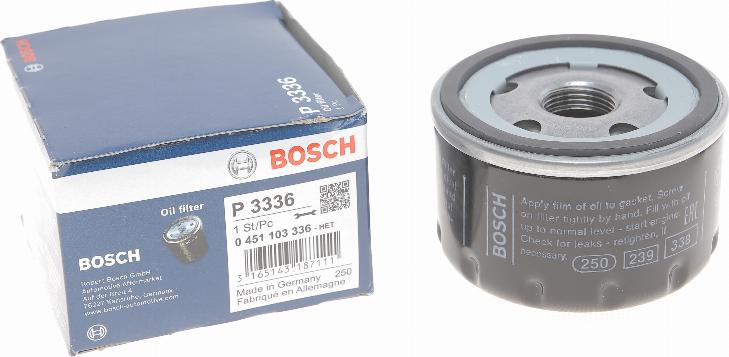 BOSCH 0 451 103 336 - Масляный фильтр autospares.lv