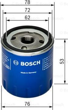 BOSCH 0 451 103 336 - Масляный фильтр autospares.lv