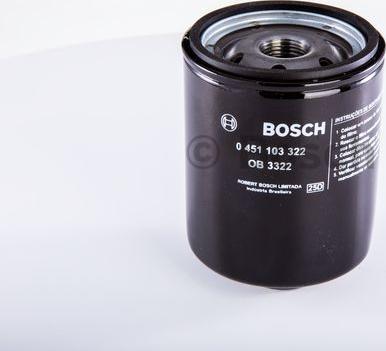 BOSCH 0 451 103 322 - Масляный фильтр autospares.lv