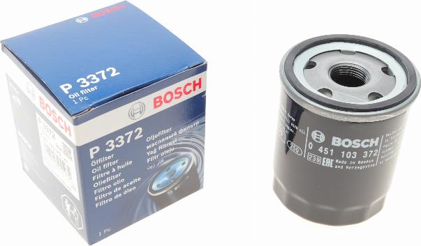 BOSCH 0 451 103 372 - Масляный фильтр autospares.lv