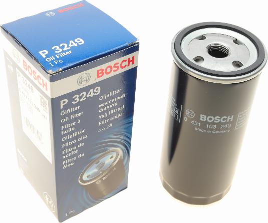 BOSCH 0 451 103 249 - Масляный фильтр autospares.lv