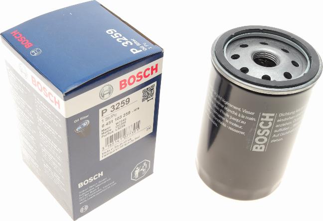 BOSCH 0 451 103 259 - Масляный фильтр autospares.lv