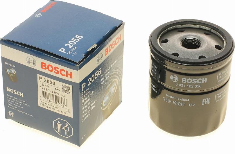 BOSCH 0 451 102 056 - Масляный фильтр autospares.lv