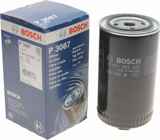 BOSCH 0 451 203 087 - Масляный фильтр autospares.lv