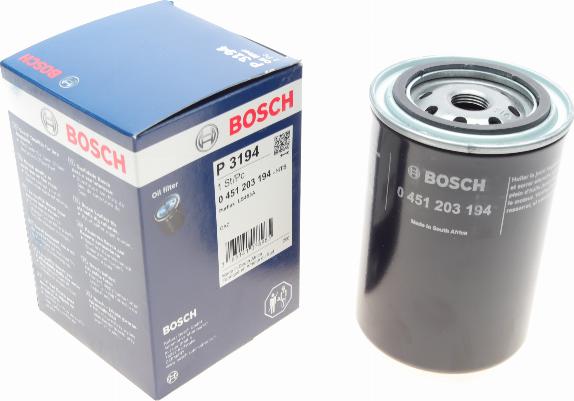 BOSCH 0 451 203 194 - Масляный фильтр autospares.lv