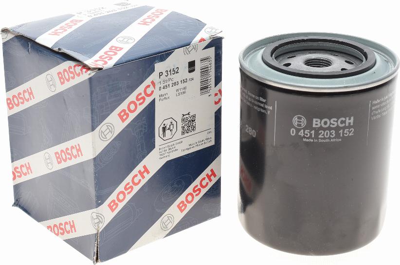 BOSCH 0 451 203 152 - Масляный фильтр autospares.lv