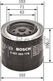 BOSCH 0 451 203 178 - Масляный фильтр autospares.lv