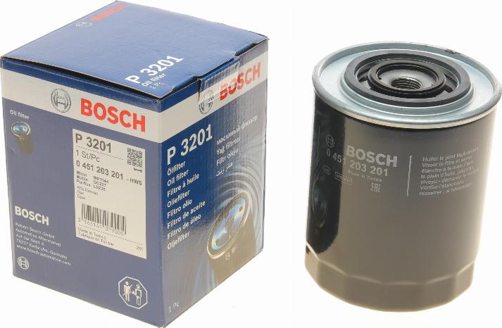 BOSCH 0 451 203 201 - Масляный фильтр autospares.lv