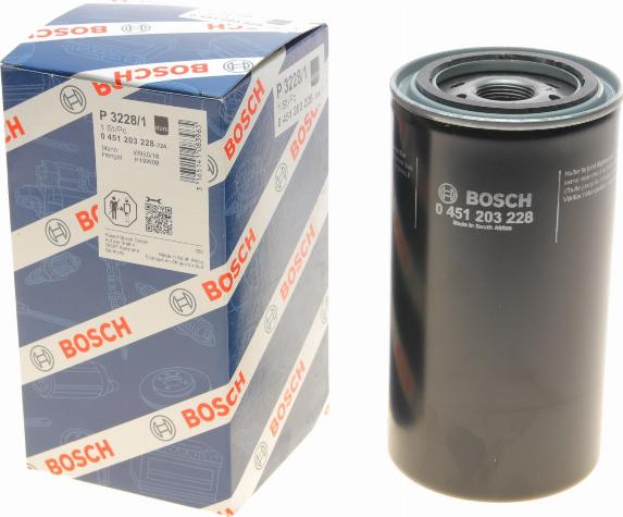 BOSCH 0 451 203 228 - Масляный фильтр autospares.lv