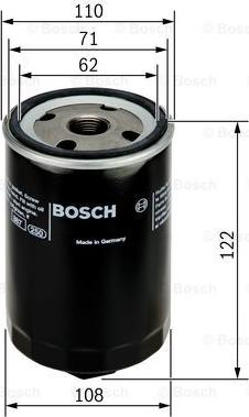 BOSCH 0 451 203 223 - Масляный фильтр autospares.lv