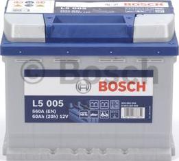 BOSCH 0 092 L50 050 - Стартерная аккумуляторная батарея, АКБ autospares.lv
