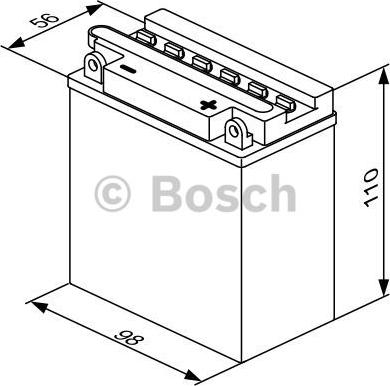 BOSCH 0 092 M4F 150 - Стартерная аккумуляторная батарея, АКБ autospares.lv