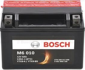 BOSCH 0 092 M60 100 - Стартерная аккумуляторная батарея, АКБ autospares.lv