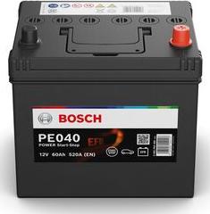 BOSCH 0 092 PE0 400 - Стартерная аккумуляторная батарея, АКБ autospares.lv