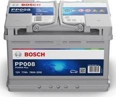 BOSCH 0 092 PP0 080 - Стартерная аккумуляторная батарея, АКБ autospares.lv