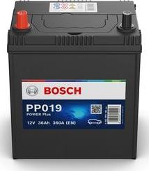 BOSCH 0 092 PP0 190 - Стартерная аккумуляторная батарея, АКБ autospares.lv